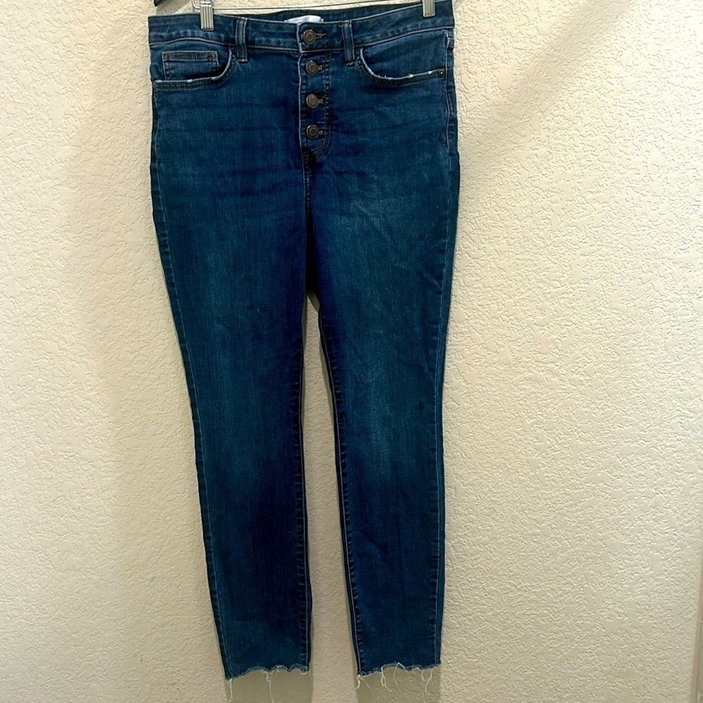 Lauren Conrad button fly jeans size skinny 12